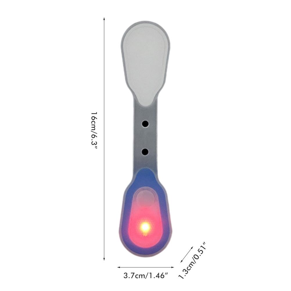 LED Clip On Flashlight Silicone Night Light Backpack Light Pocket Work Light Safety Warning Light for Outdoor Night