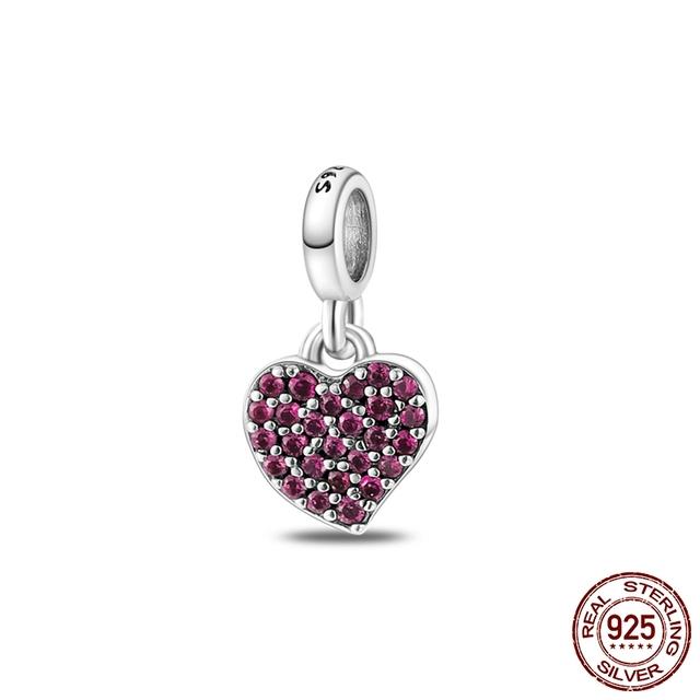 

Подвеска Me из серебра 925 пробы с четырьмя листами клевера, подвесные бусины, подходят для брендового браслета, ювелирные изделия, подарок