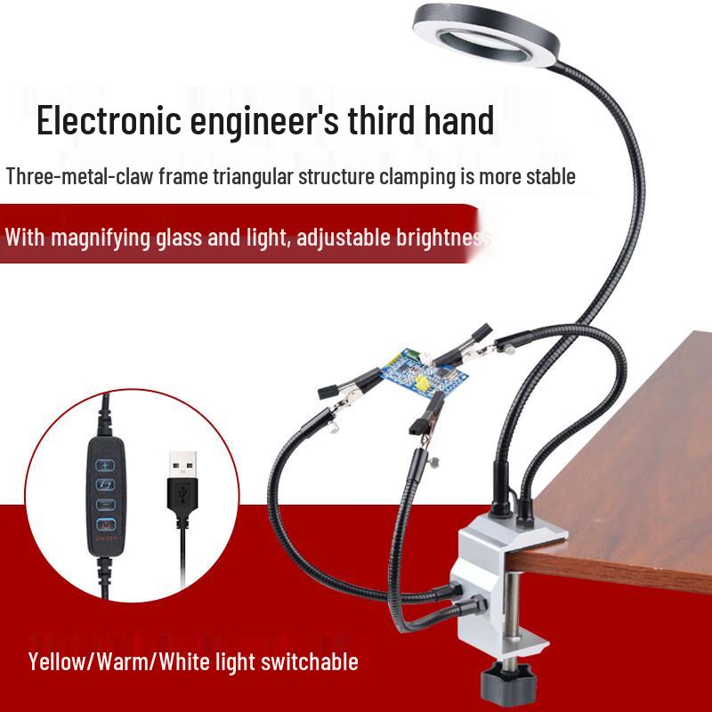Kankeirr Soldering Workstation with Magnifier and Clamp Lamp