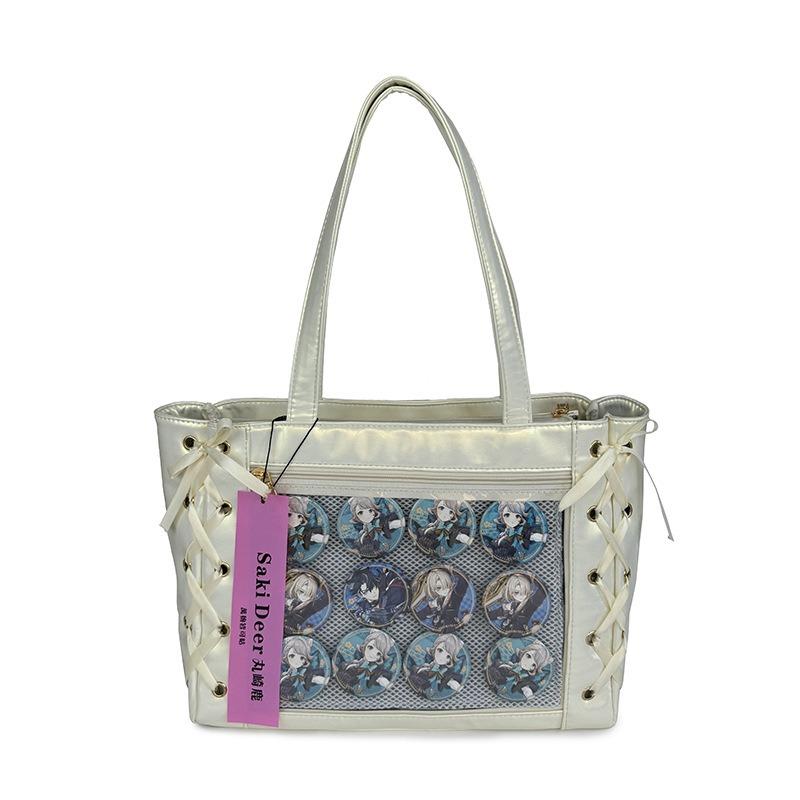 Today's popular ribbon large-capacity bow transparent baby bag pain bag