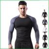 Men's Autumn/Winter Quick-Dry Breathable Long-Sleeve Fitness T-Shirt for Basketball and Running