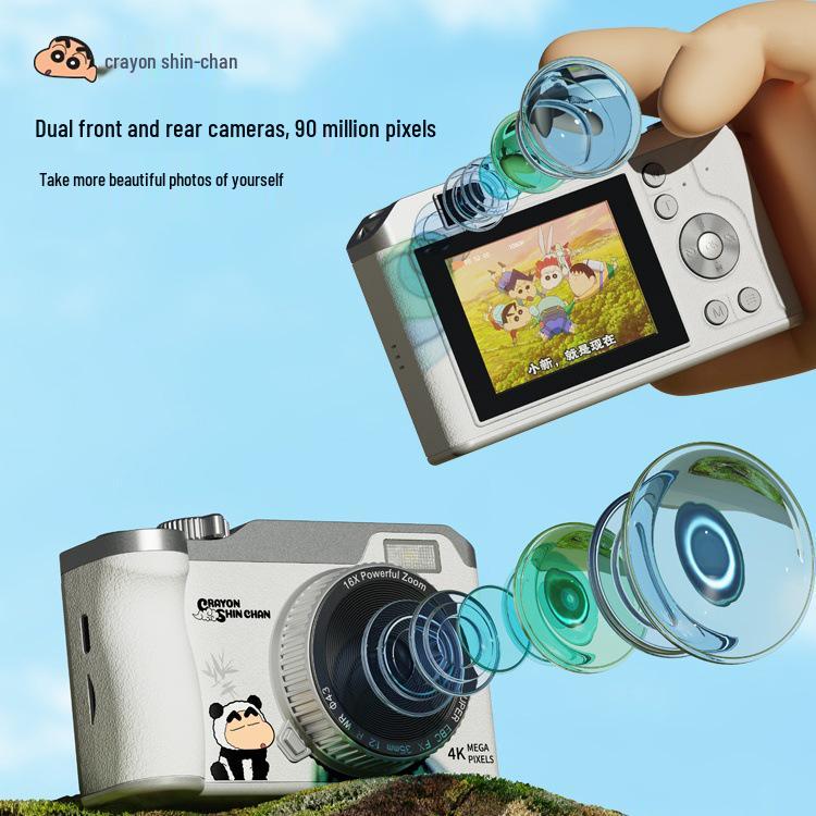 Portable Retro Crayon Shin-chan HD CCD Camera for Students