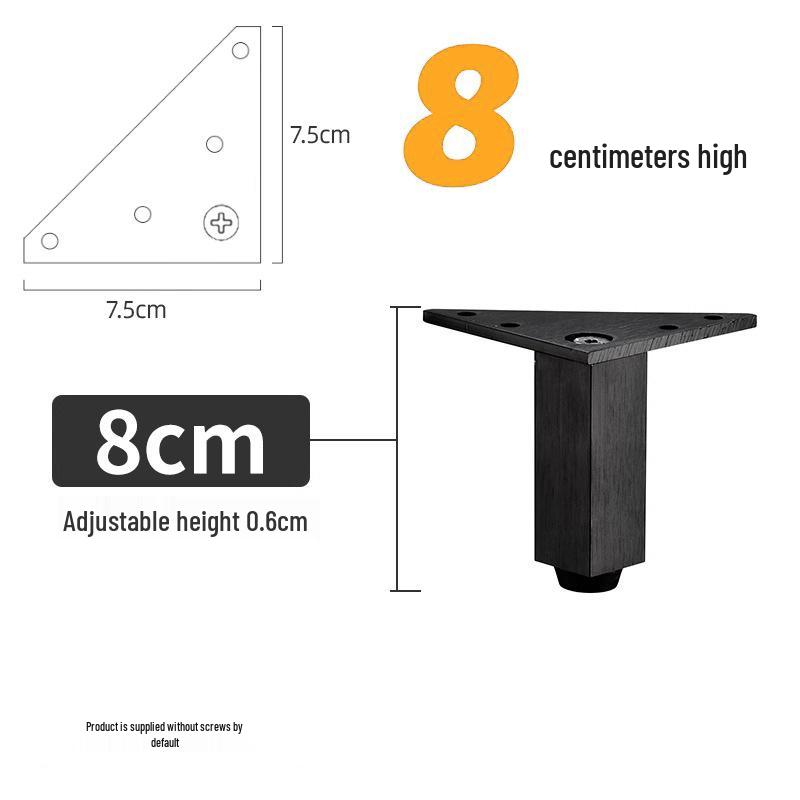 Triangular Aluminum Alloy Adjustable Sofa and Cabinet Legs