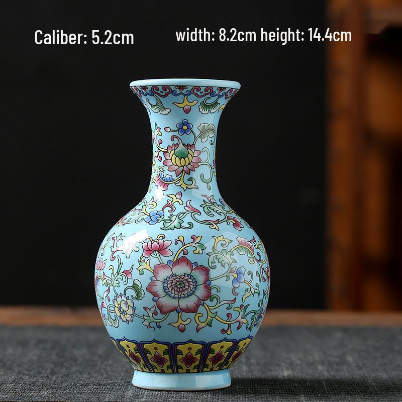 Antique Blue and White Chinese Porcelain Vase - European & American Handicraft for Flower Arrangements
