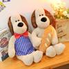 Head Dog Doll Bow Tie Puppy Plush Toy Dressing Chef Dog Doll Sofa Pillow Sleeping Pillow