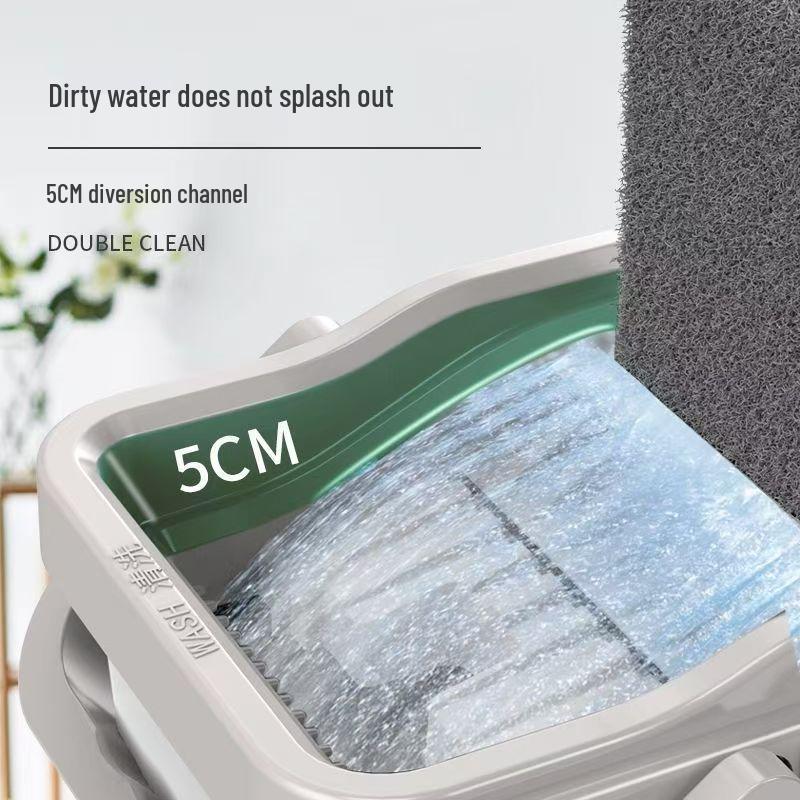 Lazy Hands-Free Dual-Purpose Flat Mop for Dry and Wet Cleaning