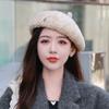Beret Children Autumn And Winter Literary And Retro Painter Hat Color Wool Face Small Fashion Pumpkin Hat