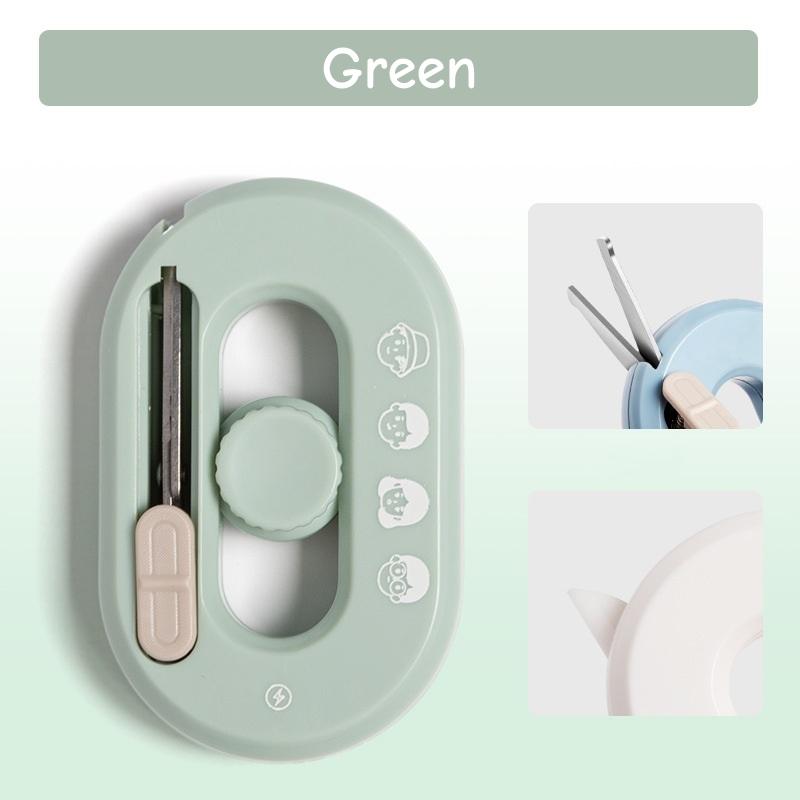 1pcs Funny mini Fold Scissor Portable Size Fidget Spinner Safe Cutter Utility Knife Cutter for Paper Diary Office School