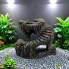 Harzschildkröten Sonnenplattform Stabile Schildkröten Kletterplattform Unterschlupf Höhle Aquarium Dekoration