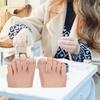 1 para ćwiczeniowa sztuczna stopa elastyczna ruchoma miękka silikonowa sztuczna stopa protetyczna narzędzie do manicure do treningu paznokci ekspozycja