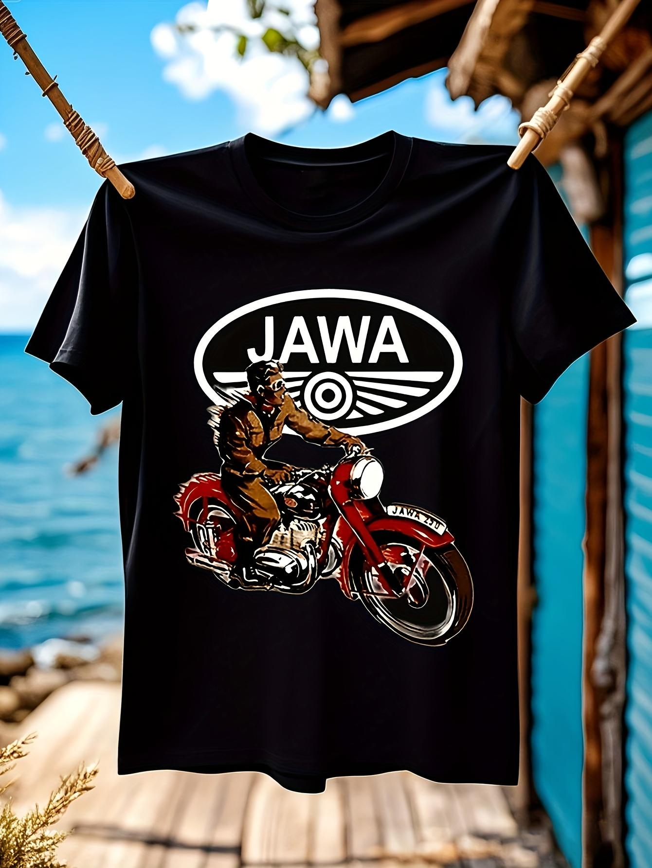 Vintage Motorcycle Tshirt Tshirt - Jawa 2019 Retro Graphi... S