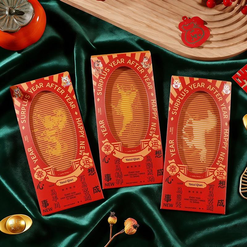 Chinese Horse Year Red Envelopes Chinese New Year Hongbao Party Supplies Spring Festival Money Pocket Kids Gifts