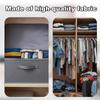 Premium Linen Like Fabric Storage Box Foldable Wardrobe Organizer with Sturdy Board Support Large Zipper Bin for Clothes Sweater