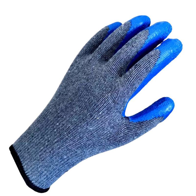 Heavy-Duty Rubber Coated Industrial Work Gloves - 10-Pack