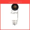Stainless Steel Bathroom Storage Rack With Rotating Suction Cup For Shaving Razors And Toiletries