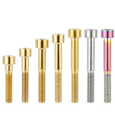 2Pcs Metal Alloy Bike Stem Top Bolt Road Bike Stem Fastening Screw Socket Cap Head Bolts Screw Easy To Install