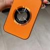 Luxury Leather Large Camera Glass forMagsafe Armor Case foriPhone 17 Air 16 15 14 13 12 11 Pro Max Plus Logo Magnetic Cover