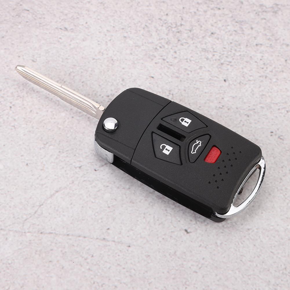 3+1 Button Folding Remote Flip Shell Key Fob Case Cover Fit for Mitsubishi 20072010 Eclipse