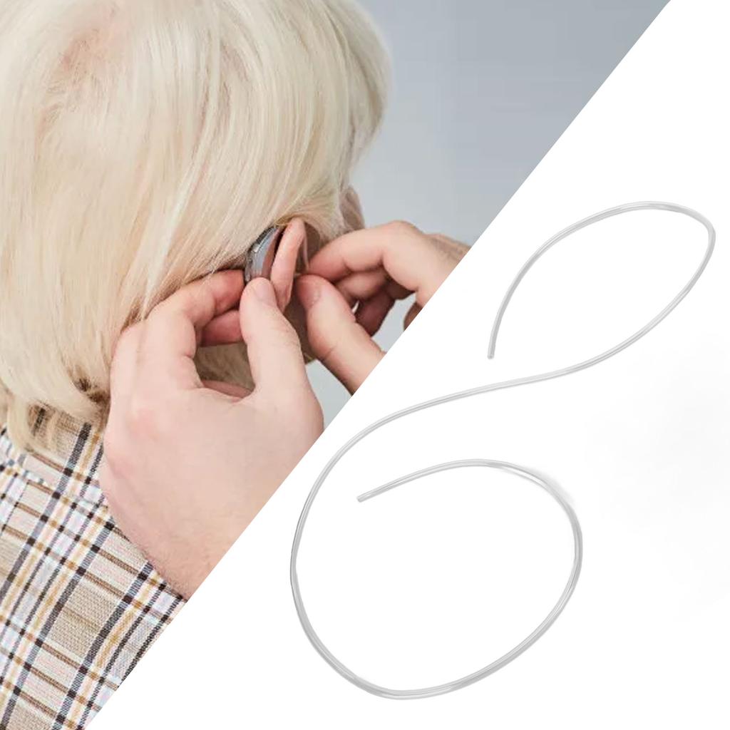 75cm Hörgeräte-Ohrpassstückschlauch Transparentes PVC Schallübertragung Feuchtigkeitsabweisend für Hinter-dem-Ohr-Hörgeräte