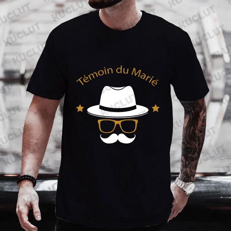 French Men Single Farewell Bachelor Stagparty Tees Future Team Groom Squad Evg Tops Groomsman Wedding Party T Shirt Short Sleeve