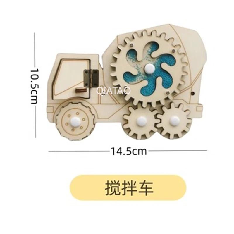 DIY Wood Accessories Montessori Busy Board Castle Sheep Animal Whales Bus Wall Toy Training Material Pack Educational Toy For Ch