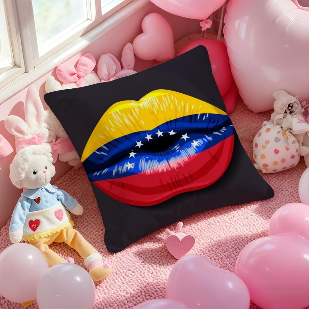 Aesthetic Art Venezuela Cushion Cover Pattern Printed Pillowcase For Living Room Sofa Cushion Cover & Bedroom Decor