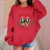 Children's Fashionable Casual Long-sleeved Loose Christmas Print Pullover Sweatshirt