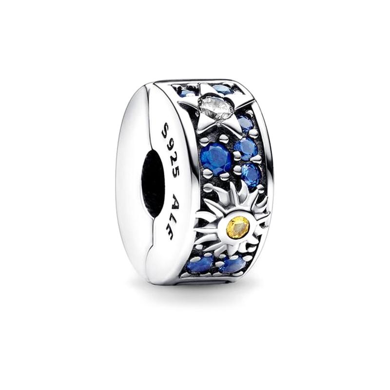 Pandora Celestial Sun Star & Moon Pattern Decoration 925 Silver Jewelry Accessories Women s Silver 792681C01