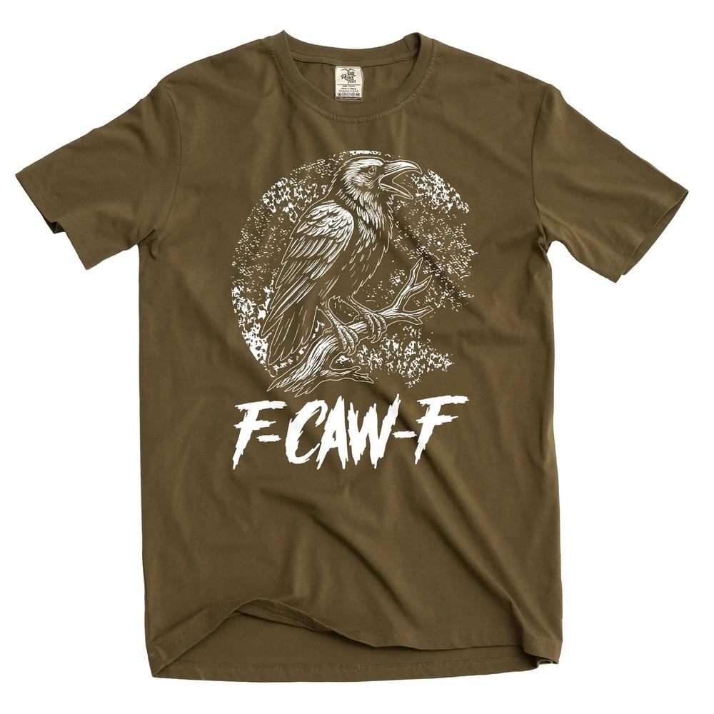 Мужская смешная футболка с вороном F-Caw-F fcawf крутая футболка с графикой Унисекс Футболка XXL