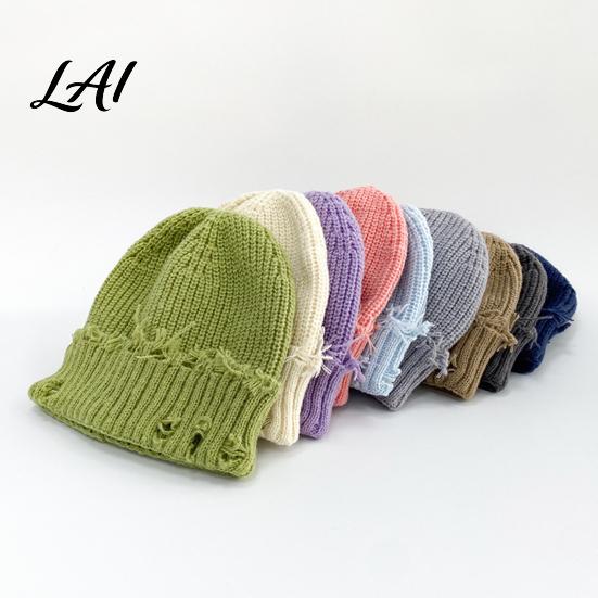 Soft Polyester Skull Cap Winter Knit Hat for Men Women Chunky Snow Cap Lightweight Warm Thermal Knitted Hats Unisex Slouchy Caps Outdoor Commuting