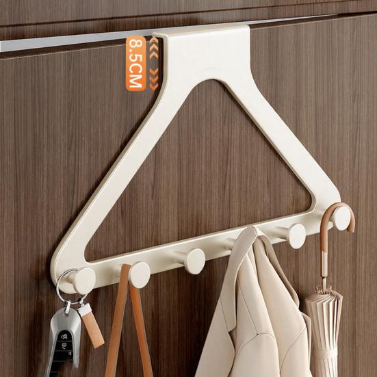 Hanger Rack Punch-free Over-the-Door Organizer Heavy Duty No-Drill Easy Installation RV Door