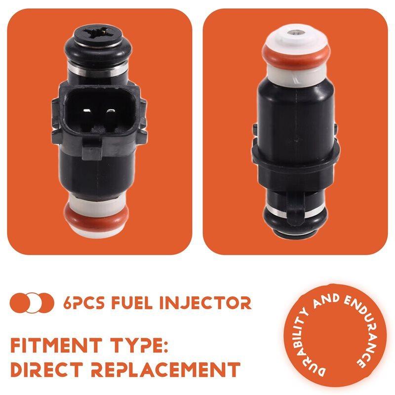 Fuel Injector Set 6Pcs 16450-MCA-003 16450-MCA-013 For Honda Goldwing 1800 GL1800 2001-2017 Silver Wing FSC600A 02-13