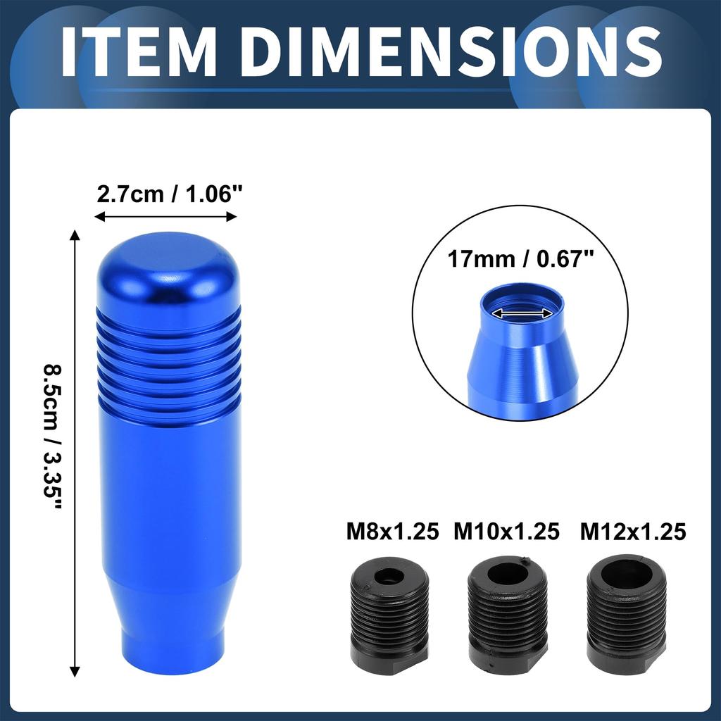 INFINAUTO Car Gear Shift Knob 8.5cm Universal Auto and Manual Car Gear Shift Knob