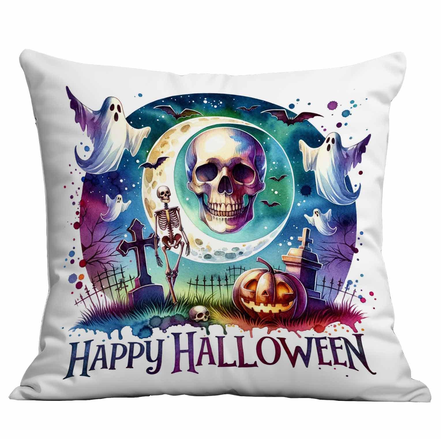 

Хэллоуин Полиэстеровая наволочка Дом Праздничная вечеринка Подушка Наволочка Украшение 45 * 45Cm