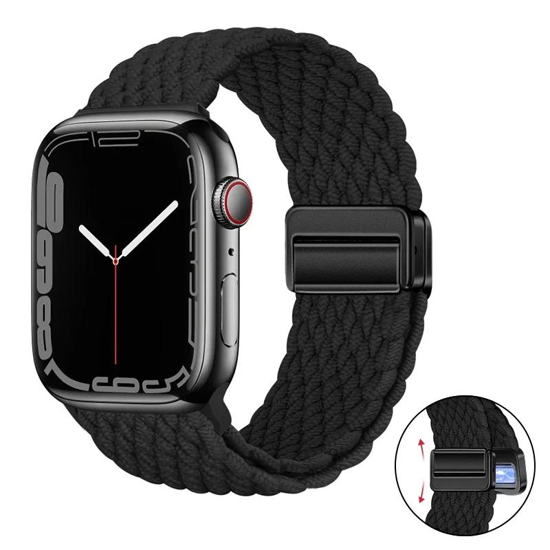 Nylon Bracelet for Apple Watch Band 10 9 8 7 46mm 42mm 45mm 41mm Ultra 2 49mm Strap for iWatch Series 6 5 4 3 SE 44mm 40mm Strap