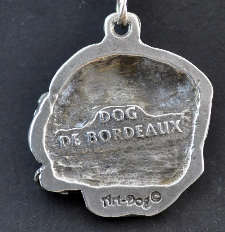 Dogue de Bordeaux, Mastiff Francês, Dog de Bordeaux I - Colar com cão, pingente banhado a prata para fã de cães, joia única da marca Art-Dog