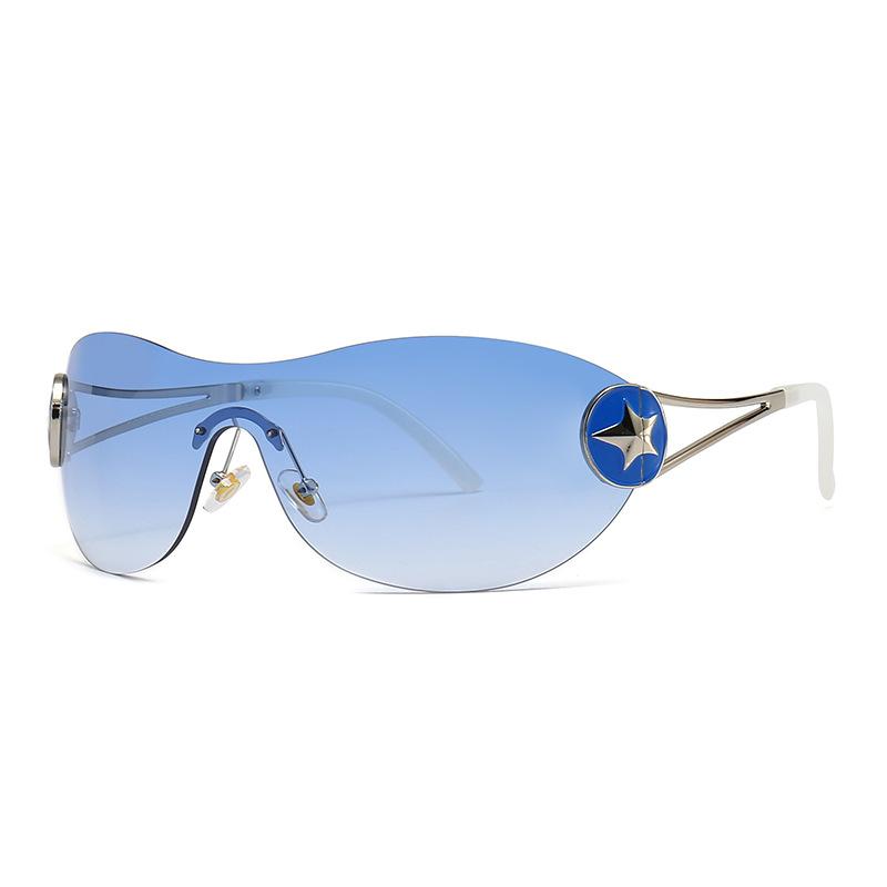 One-piece INS wind one-piece sealing glasses charm modern retro sunglasses trendy street sunglasses