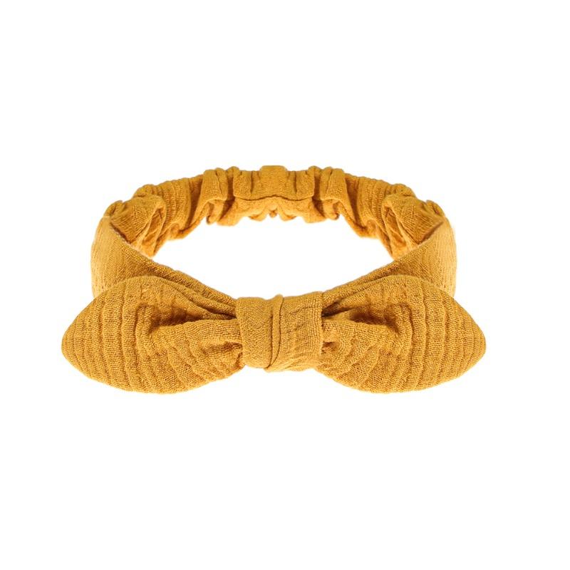 Fascia per Capelli da Bambino Stile Europeo e Americano Fascia Elastica in Garza di Cotone per Bambino Accessori per Capelli con Orecchie di Coniglio Fascia Nuovi Stili
