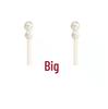 Red Bow Pearl Flocked Earrings: S925 Silver Needle, Women's Autumn/Winter Fluffy Studs
