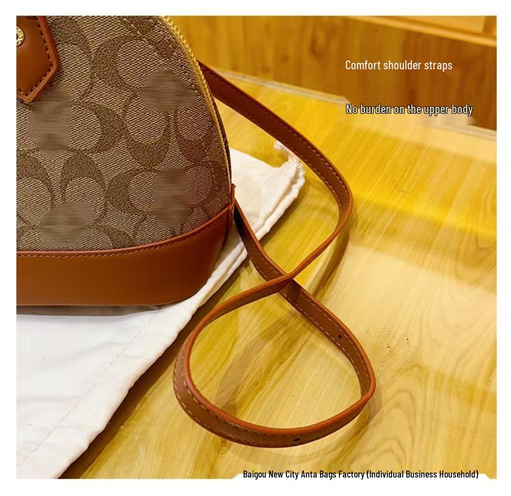 Women's Retro Print Versatile Tote: European & American Fashion Shoulder Crossbody Bag