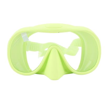 Taucherbrille Silikon Faltbar Großes Sichtfeld Gehärtetes Glas Tragbar Anti-Beschlag Schwimmbrille Frucht