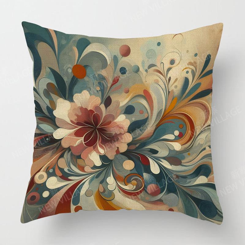 Tropical plant pattern cushion set bedroom cafe decor ins style living room sofa pillow set Throw pillowcase 40x40cm 45x45cm