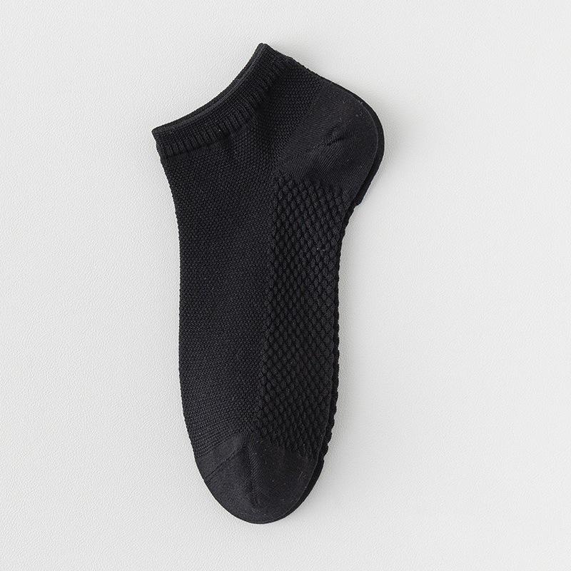 Damskie niskie skarpetki siateczkowe do masażu - Antybakteryjne, odporne na zapachy, cienkie skarpetki do kostki na wiosnę/lato, wszechstronny jednolity kolor do sportu.