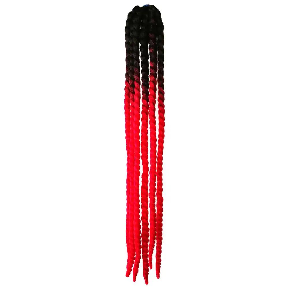 Womens Mens Helmet Twist Braids Motorcycle Ponytail Dirty Gradient Ramp Hair Punk Biker Helmet Decoration 55cm with Sucker