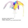 Interactive Tumbler Cat Toy with Feather Plush Balls Tumbler Cat Teaser Toy Self-Play Feather Teasing Wand for Indoor Cats Anxiety Boredom Relief
