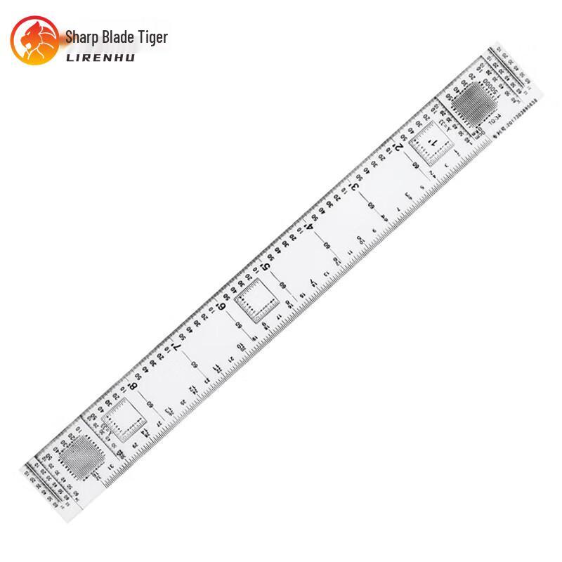 Liren Tiger Multifunctional Map Coordinate Ruler