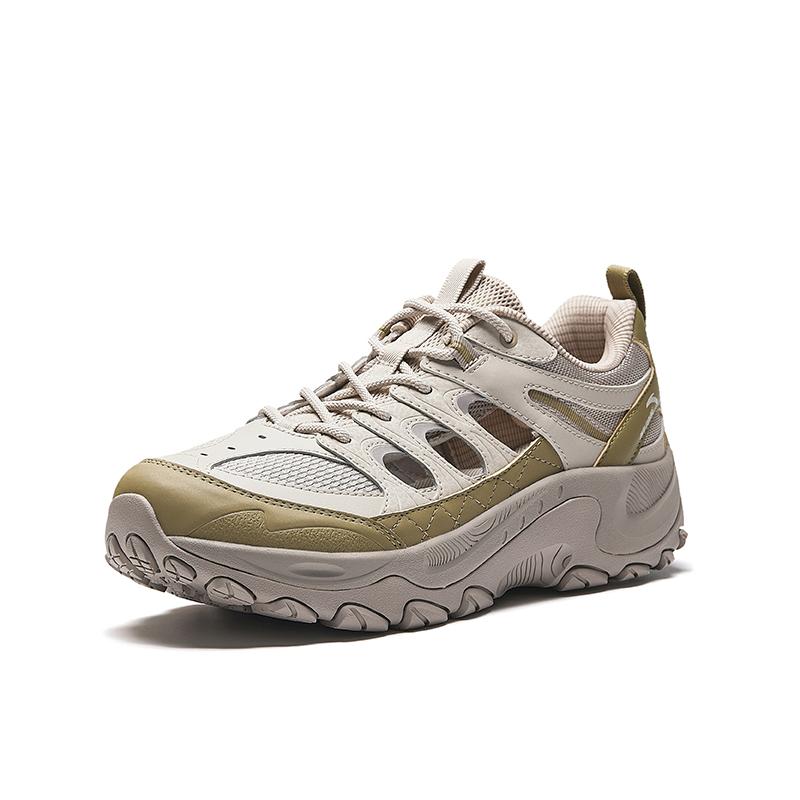 Anta Explore Mountain Outdoor Fashion Comfortable River Trekking Shoes Men Shoes Fog-Gray Light-Brown 112638534-1