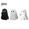Contenitore Porta Cancelleria Ufficio Figurine Fantasma Dito Medio di Halloween Portapenne Gesto Spettrale Resina Organizer per Cancelleria Supporto Ornamenti Carini,