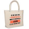 Beach Bag - PLANETEE - Lilia Parfaite - Beige Cotton - Printed In France - Large Capacity
