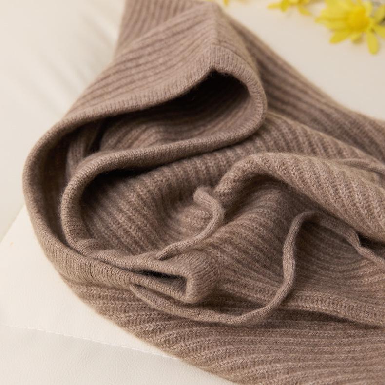 Unisex Winter Cashmere Knitted Hat & Beanie Neck Warmer